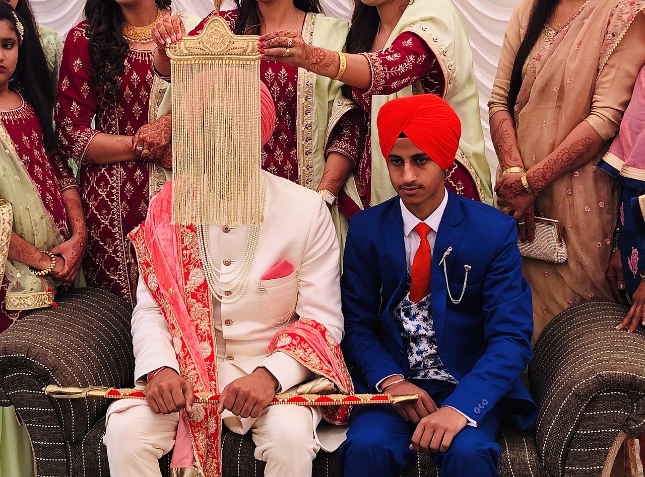 Indian celebration with festive lights and decorations